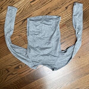 lululemon athletica Heather Gray Long Sleeve Top